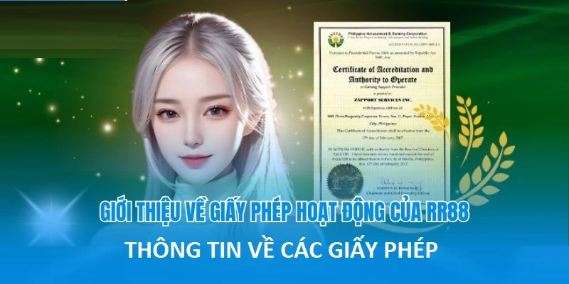 Các thông tin về giấy phép hoạt động tại đây